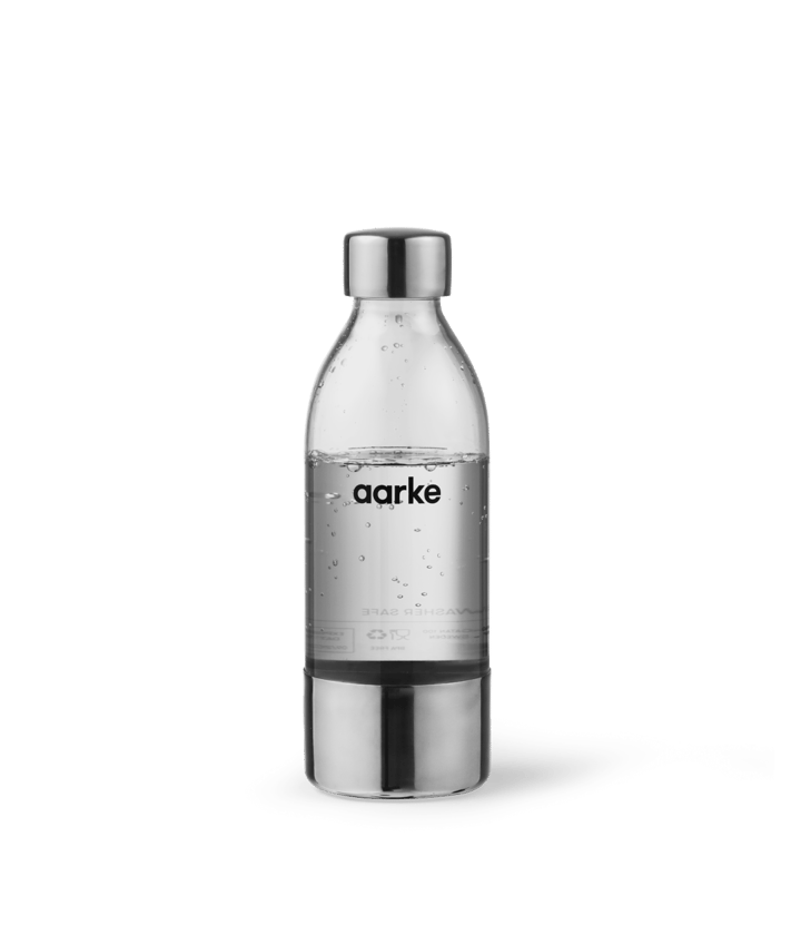 Aarke PET vannflaske 65 cl, Klar-rustfritt stål Aarke