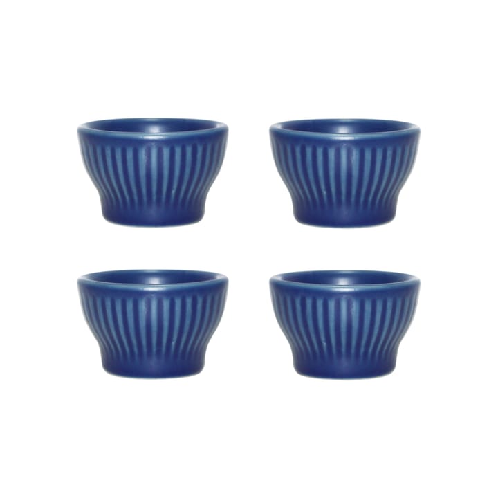 Groovy eggeglass 4-pakning, Blue stoneware Aida