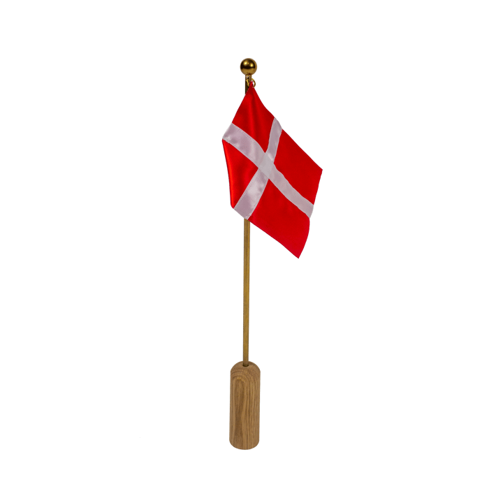 Celebrating Denmark flagg 40 cm, Oak-brass Andersen Furniture