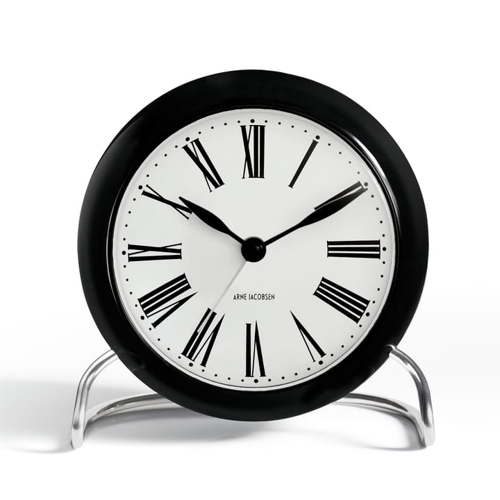 AJ Roman bordklokke, svart Arne Jacobsen Clocks