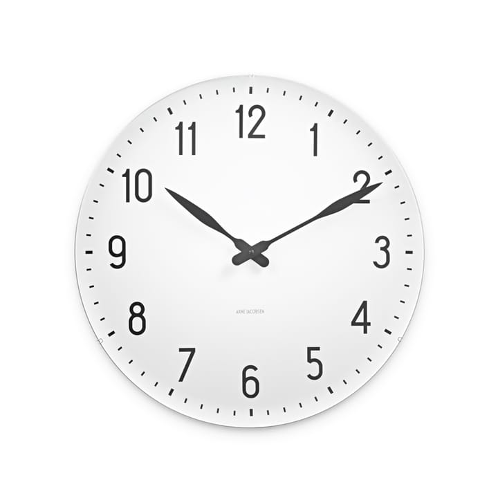 AJ Station Veggklokke, hvit, Ø 48 cm Arne Jacobsen Clocks