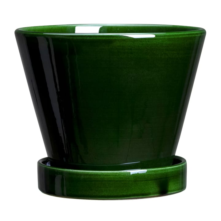 Julie krukke glassert Ø11 cm, Green emerald Bergs Potter