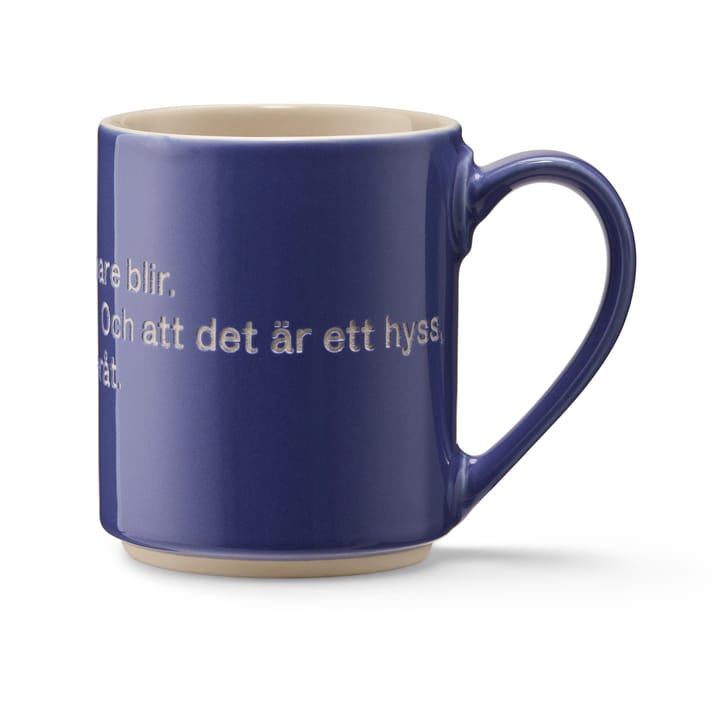 Astrid Lindgren kopp, hyss hittar man inte på, blå-svensk Design House Stockholm