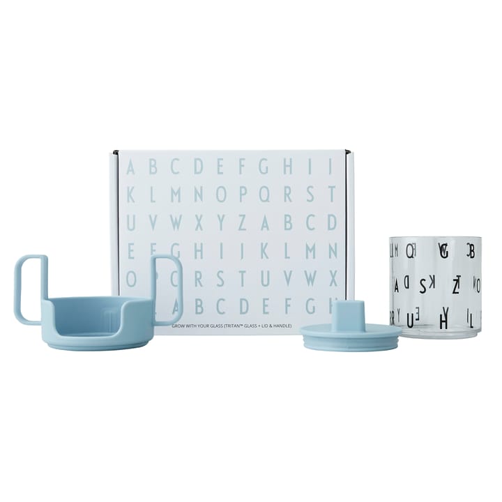 Grow with your cup kopp, Lyseblå Design Letters