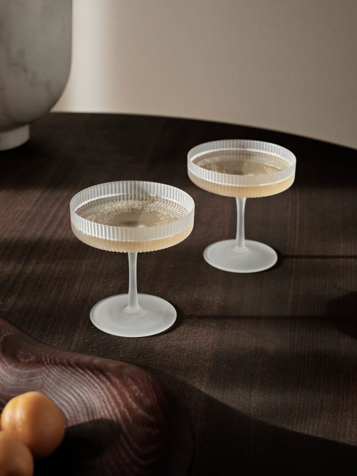 Ripple champagneglass 2-pakn., Frosted ferm LIVING