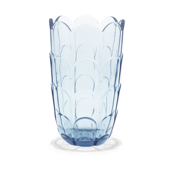 Lily vase H19 cm, Blue iris Holmegaard