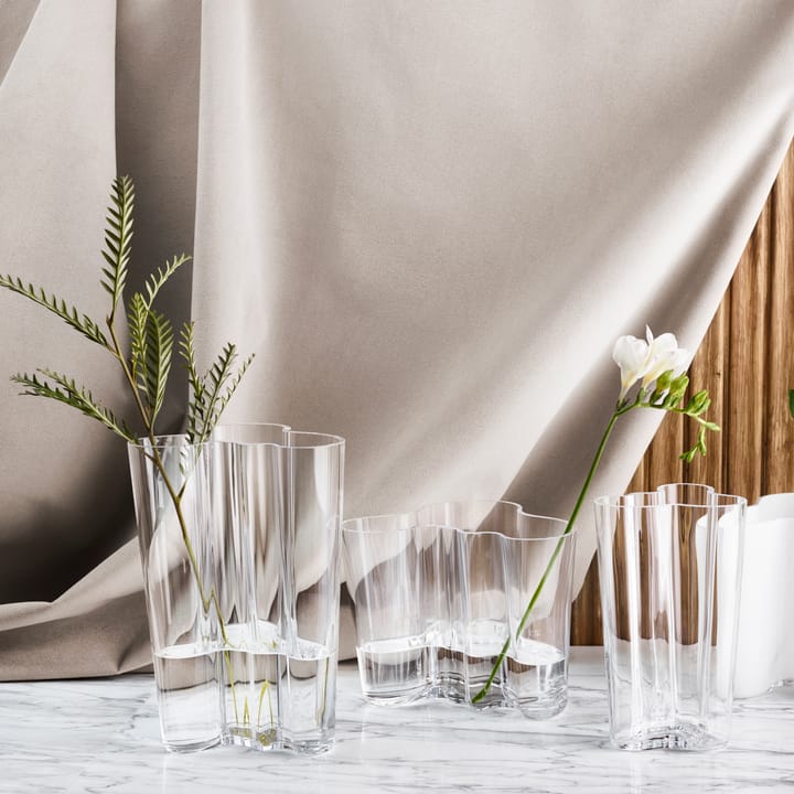Alvar Aalto vase klar, 220 mm Iittala