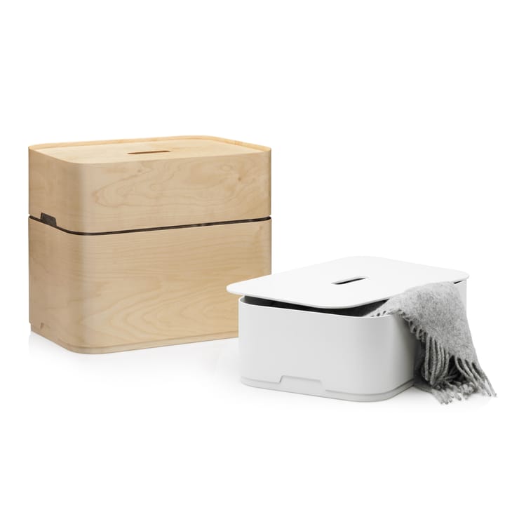 Restore oppbevaringskasse liten, hvitmalt bjørk finér Iittala