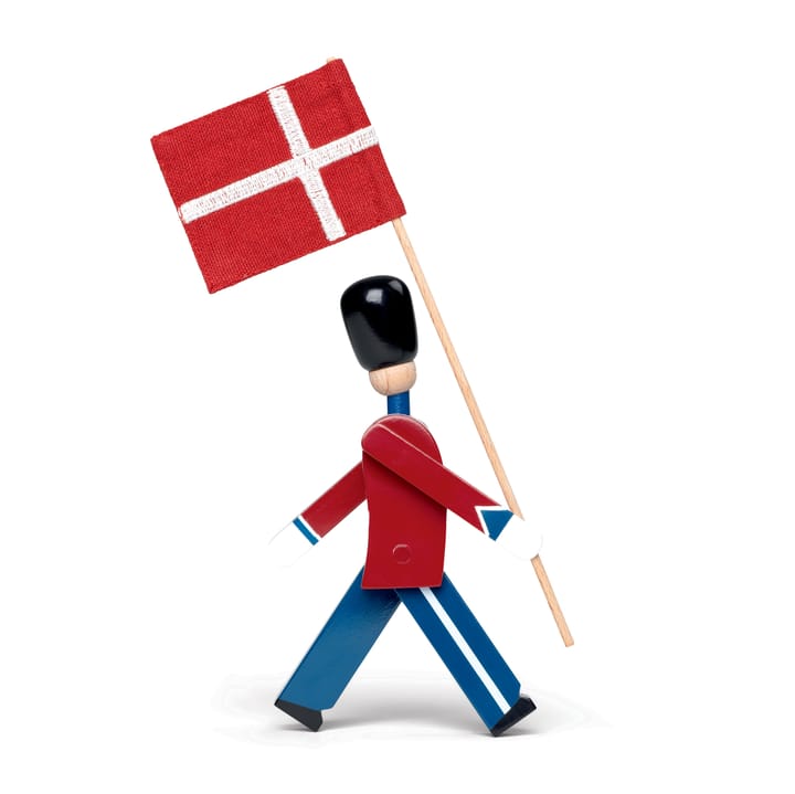 Kay Bojesen stoff flagg til fanebærer mini, Rød-hvit Kay Bojesen Denmark