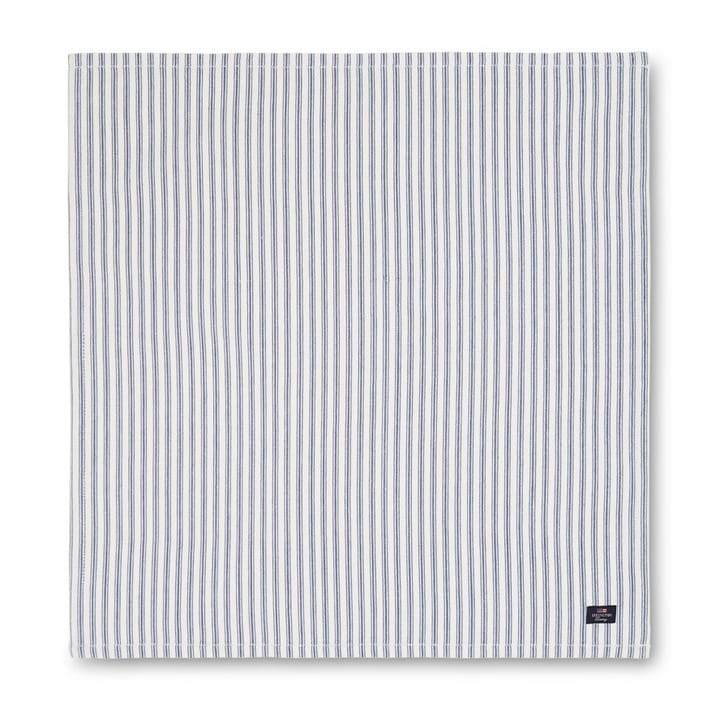 Icons Herringbone Striped serviett 50x50 cm, Blue-white Lexington