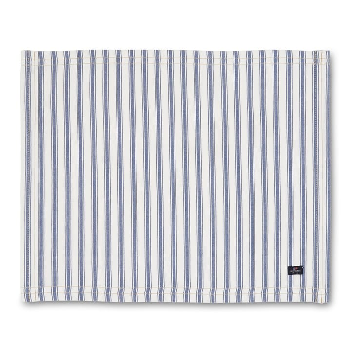 Icons Herringbone Striped spisebrikke 40x50 cm, Blue-white Lexington
