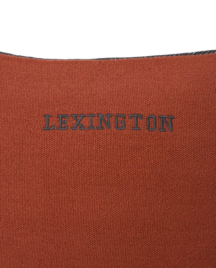Irregular Striped Cotton kuddfodral 50x50 cm, Copper-gray Lexington