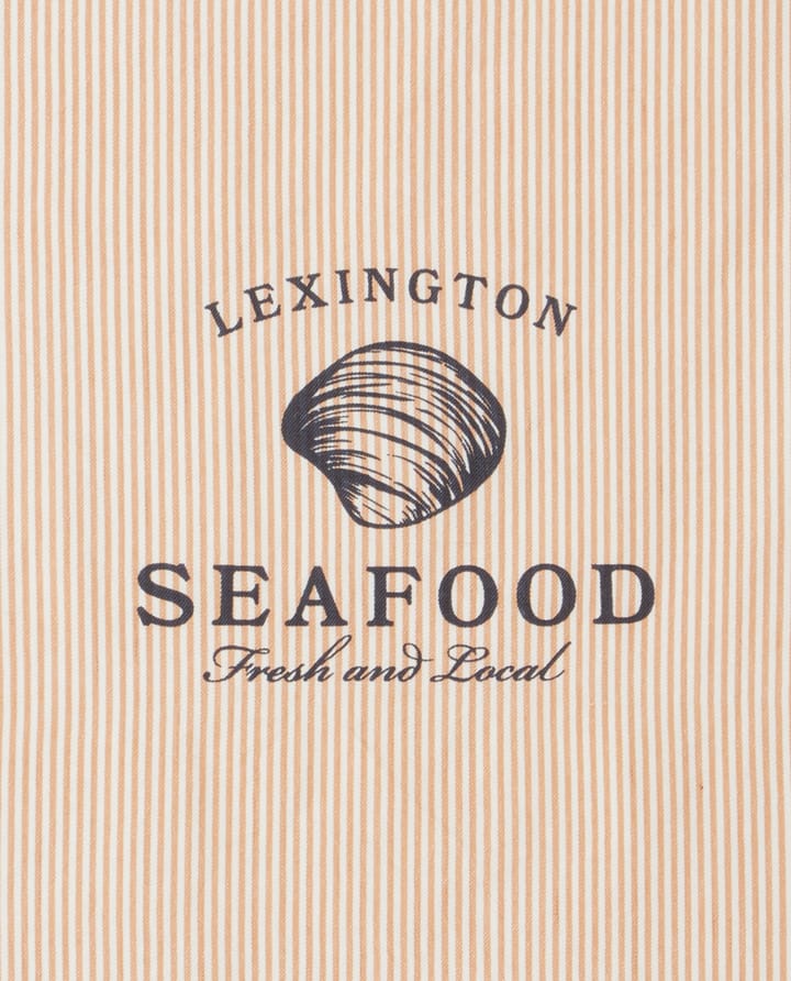 Seafood Striped & Printed kjøkkenhåndkle 50 x 70 cm, Beige-hvit Lexington