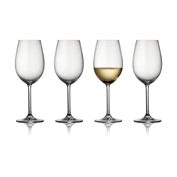 Clarity hvitvinsglass 35 cl 4-pakning, Clear Lyngby Glas
