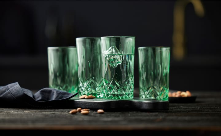 Sorrento highball glass 38 cl 4-pakning, Green Lyngby Glas