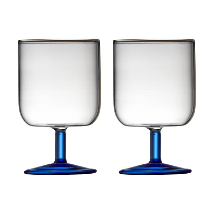 Torino vinglass 30 cl 2-pakning, Clear-blue Lyngby Glas