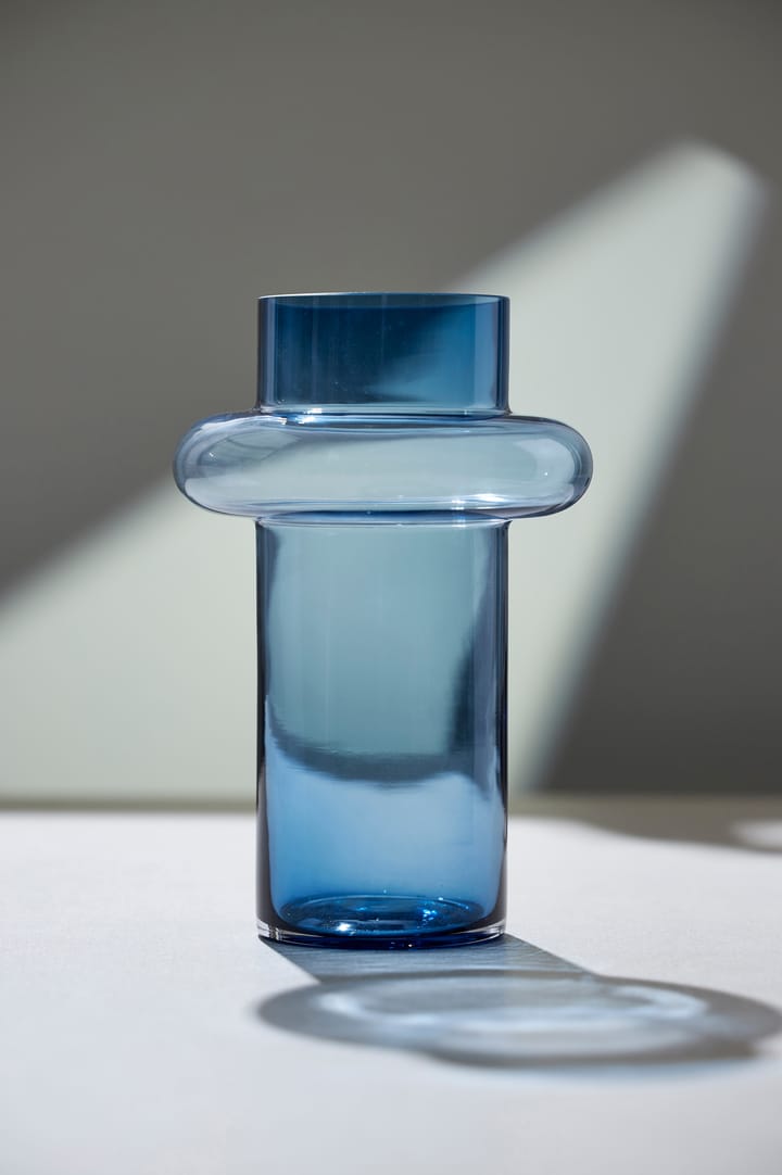 Tube glassvase 40 cm, Blå Lyngby Glas
