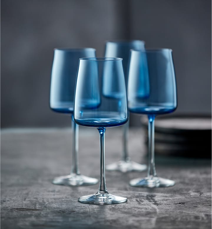 Zero hvitvinsglass 43 cl 4-pakning, Blue Lyngby Glas