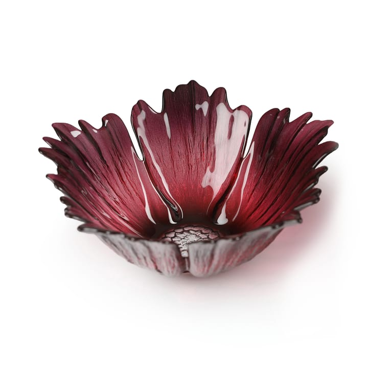 Fleur glasskål rødrosa, liten Ø 19 cm Målerås Glasbruk