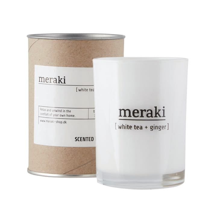 Meraki duftlys 12 timer, white tea-ginger Meraki