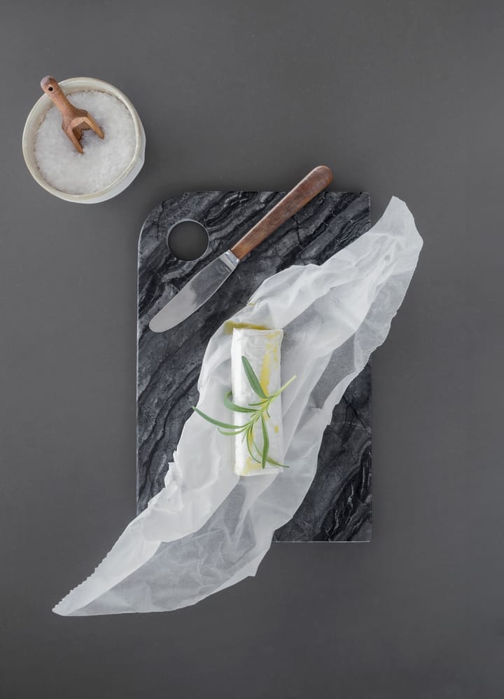 Marble serveringsbrett medium 20x30 cm, Black-grey Mette Ditmer