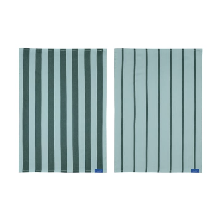 Stripes kjøkkenhåndkle 50x70 cm 2-pack, Mint Mette Ditmer