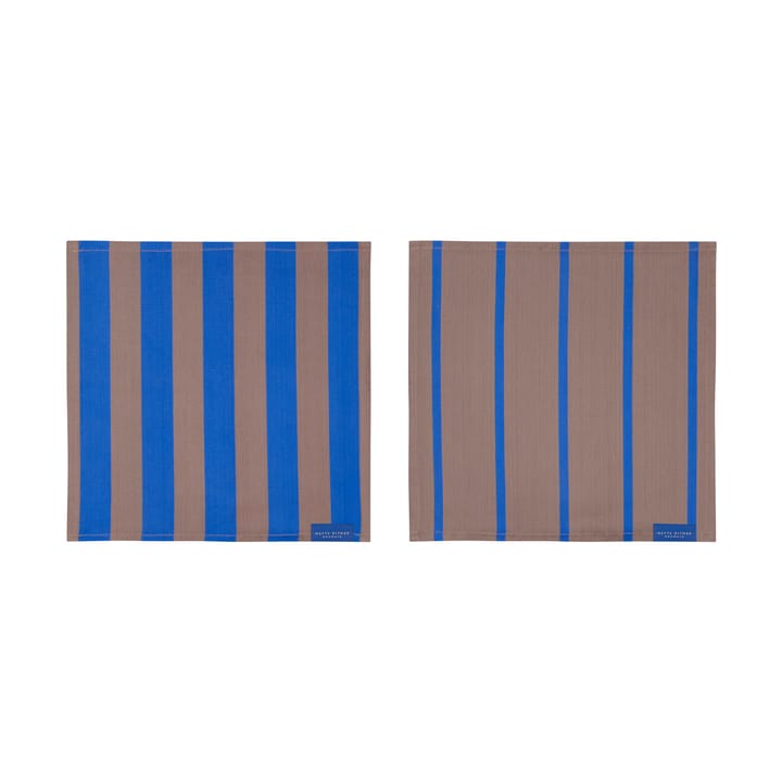 Stripes kj�økkenklut 33x33 cm 2-pack - Blush - Mette Ditmer
