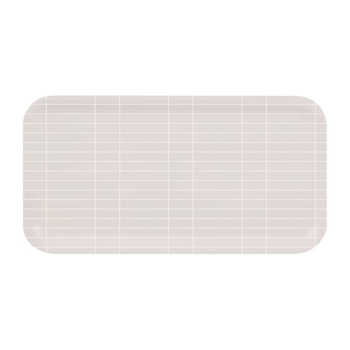 Checks & Stripes brett 22 x 43 cm, Beige-hvit Muurla
