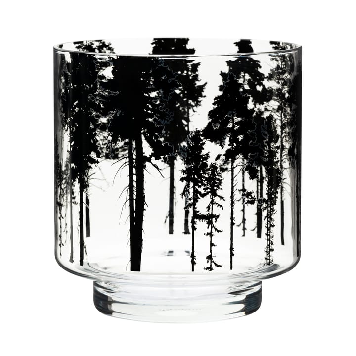 Nordic The Forest telysestake/vase 17 cm, Klar-svart Muurla