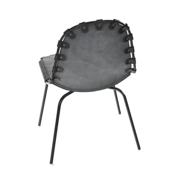 Stretch stol - skinn sort, sort stativ - OX Denmarq
