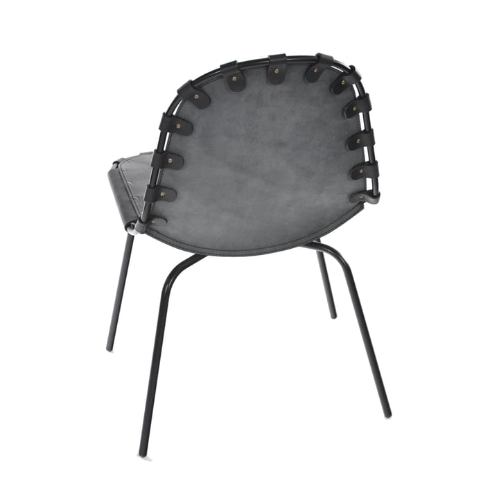 Stretch stol, skinn sort, sort stativ OX Denmarq