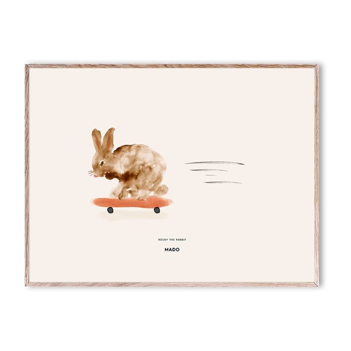 Rocky the Rabbit plakat, 30 x 40 cm Paper Collective