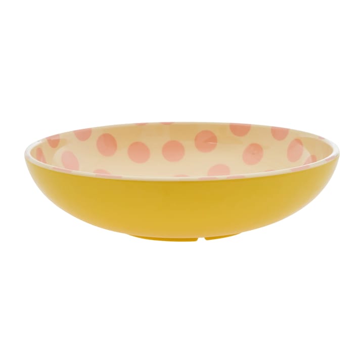 Rice salatskål melamin Ø 29,9 cm, Pink dots-yellow RICE