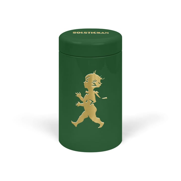 Solstickan rør med fyrstikker 100-pakning, Grønn-gull Solstickan Design