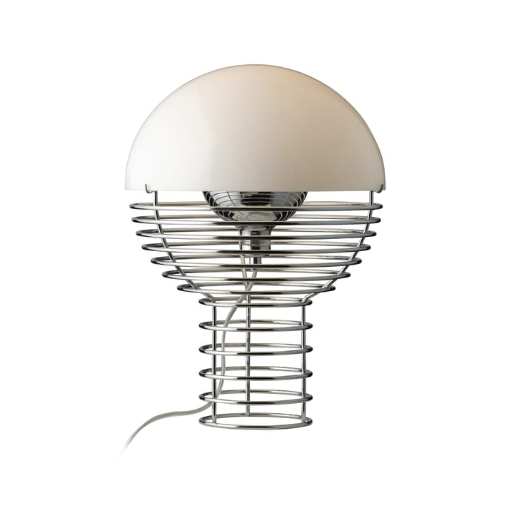 Wire bordlampe Ø 30 cm, Chrome-white Verpan