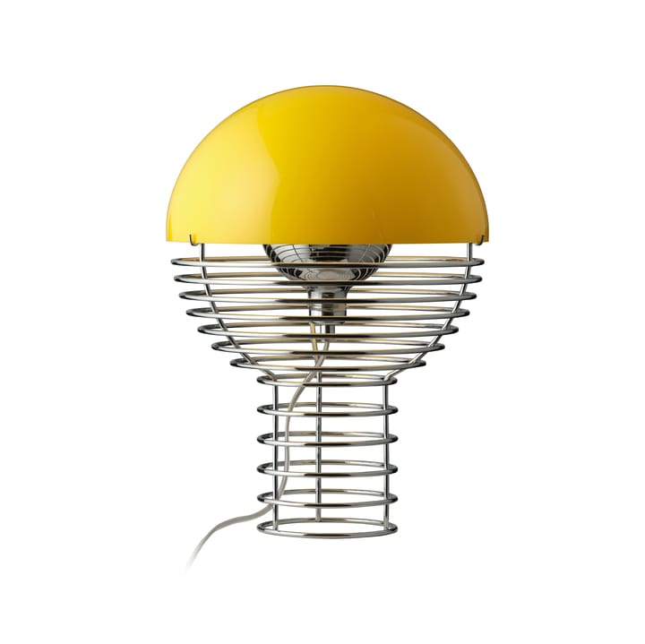 Wire bordlampe Ø 30 cm, Chrome-yellow Verpan