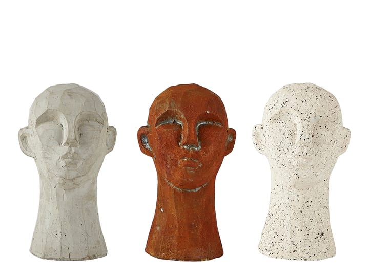 Talvik Figur Hovedsett 3-pakning - Cement - Villa Collection