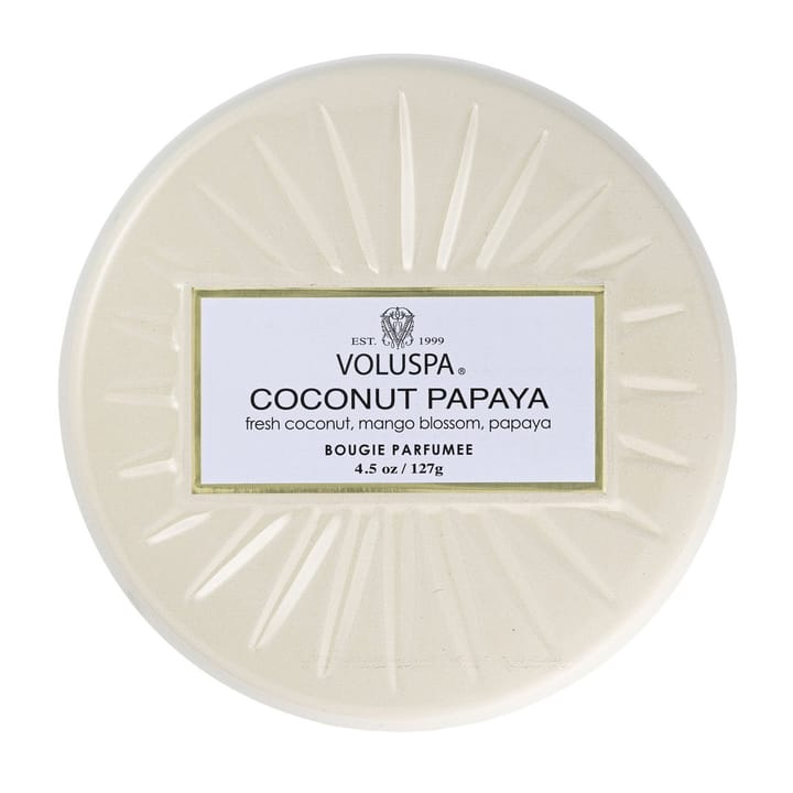 Vermeil Mini Tin duftlys 25 timer, Coconut Papaya Voluspa