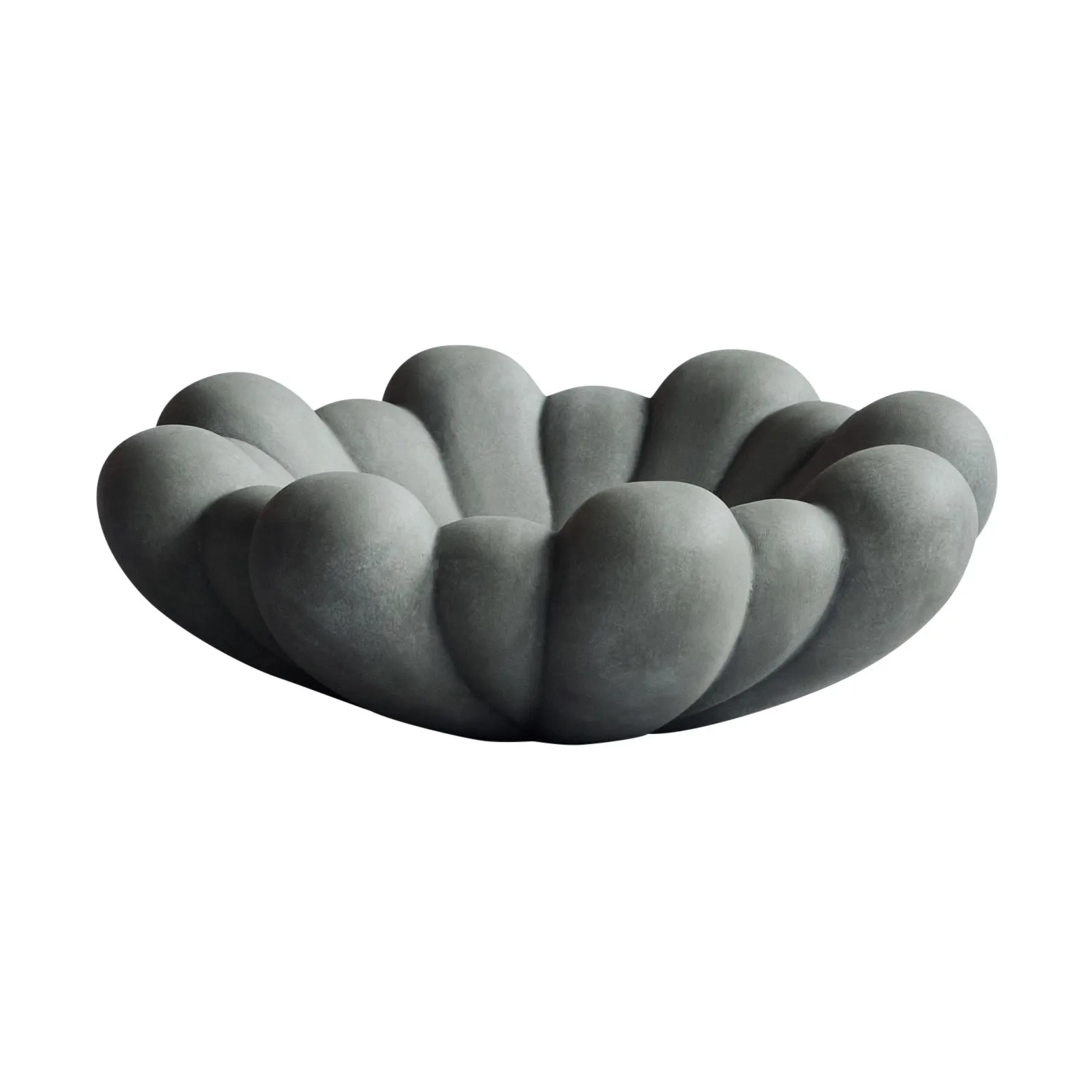 Bloom Tray bolle medio Ø28,5 cm, Dark grey 101 Copenhagen