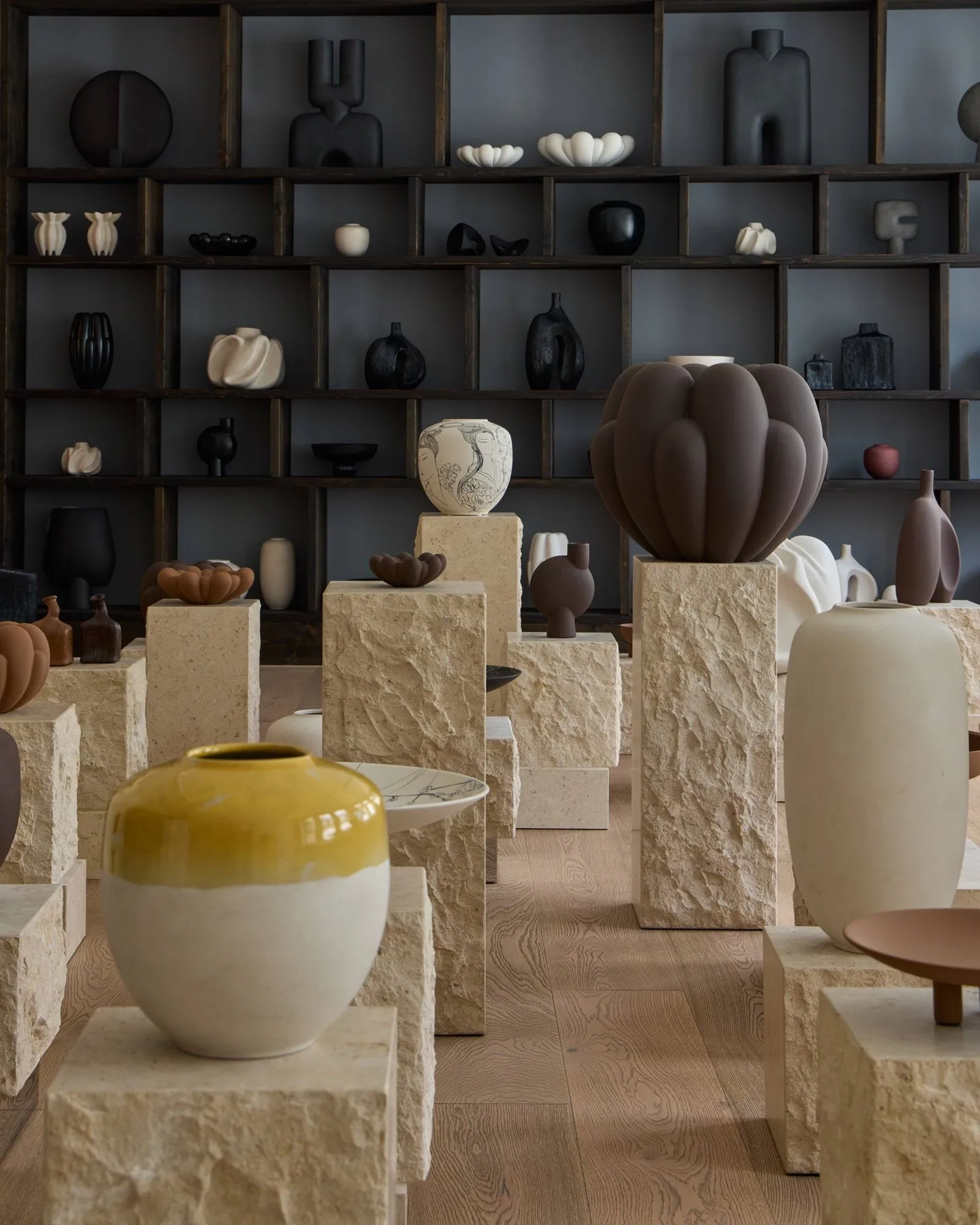 Bloom Vase Stor, Chocolate brown 101 Copenhagen