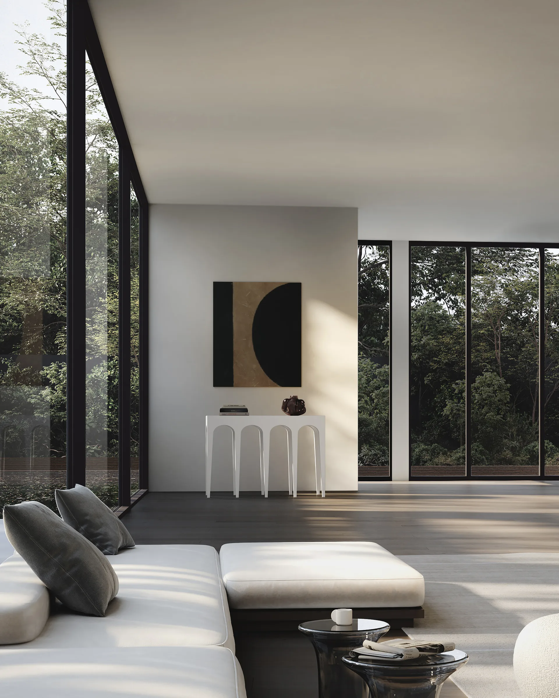 Bow Console big sidebord 114x82 cm, Birch 101 Copenhagen