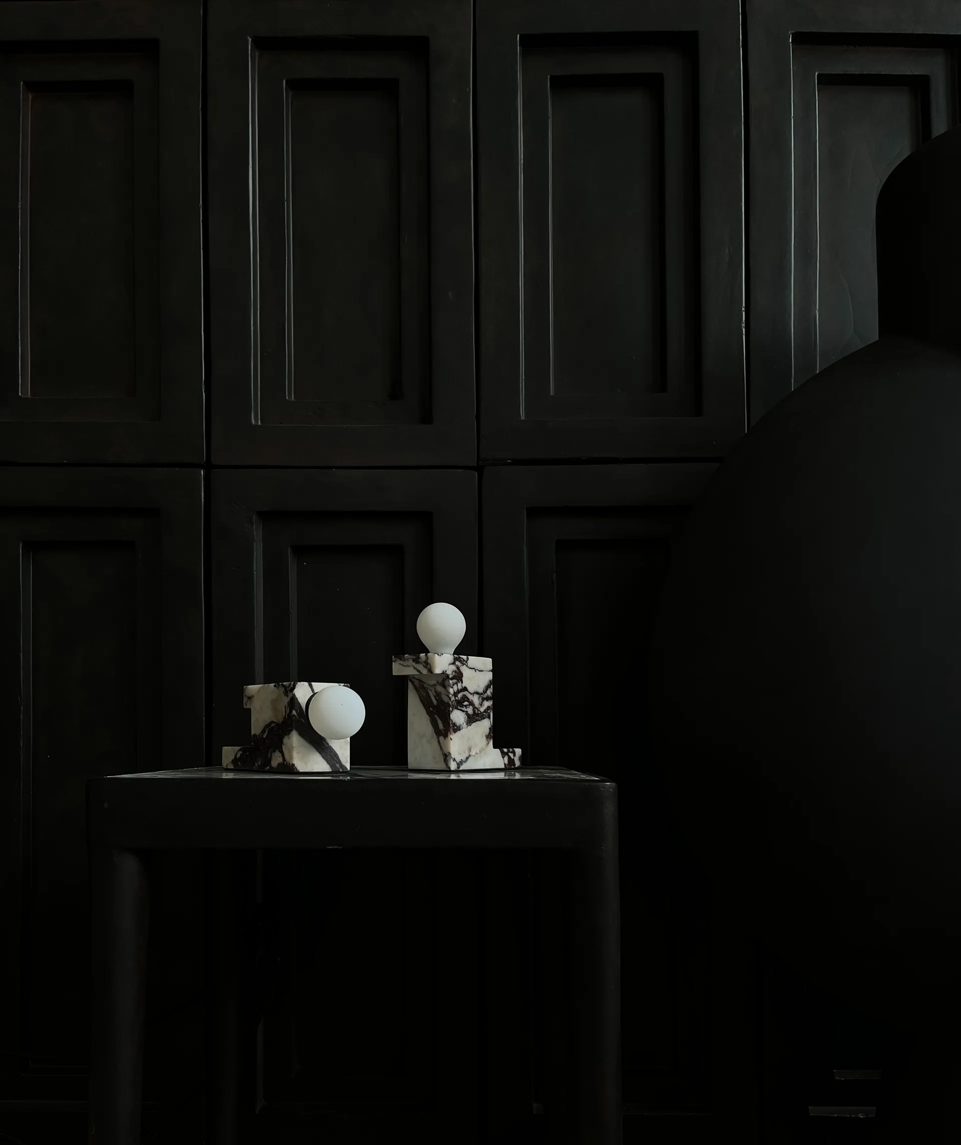 Brett høy lampe 10,5 x 12,5 cm, Calacatta 101 Copenhagen