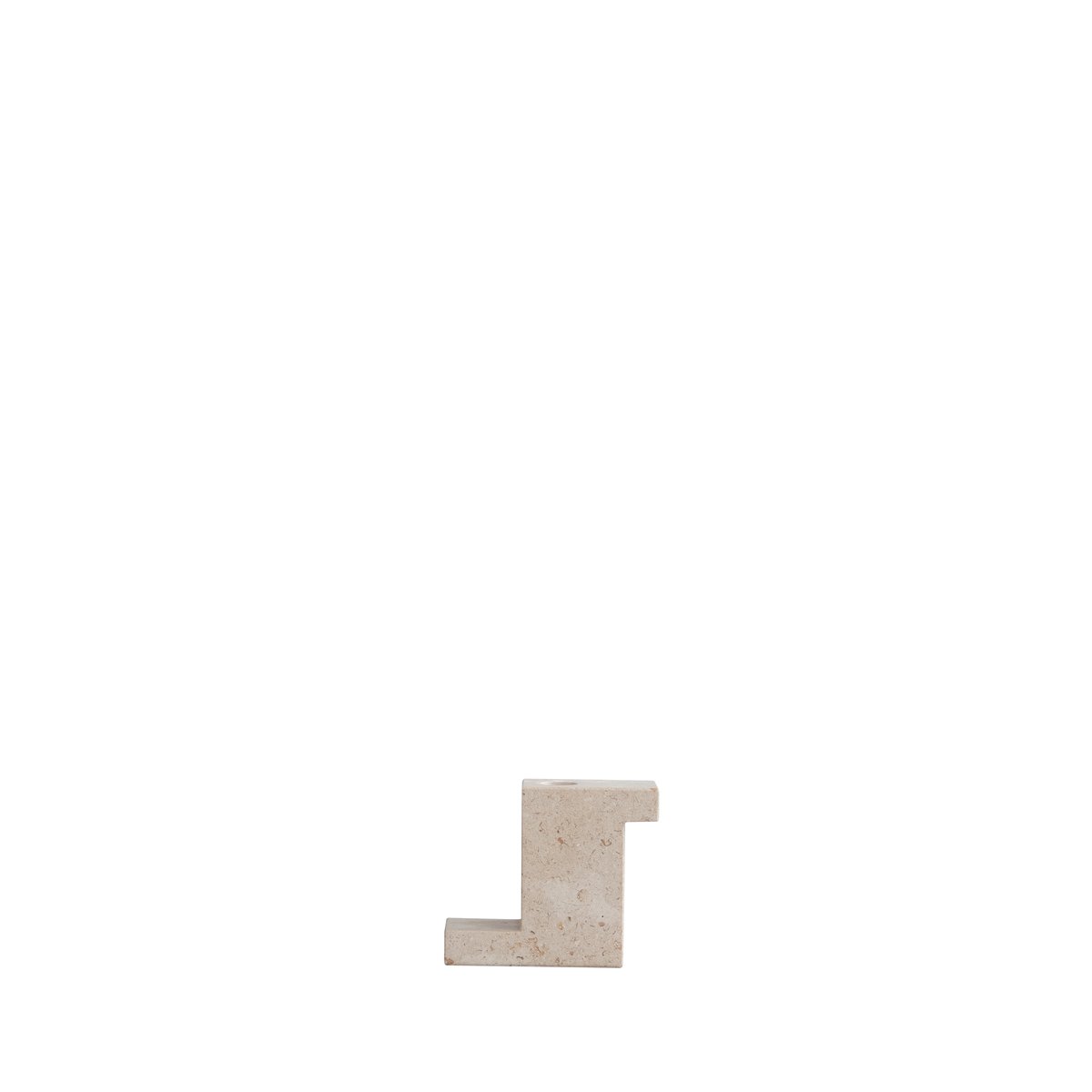 101 Copenhagen Brick lysestake kalkstein 10,5x12,5 cm Kalkstein