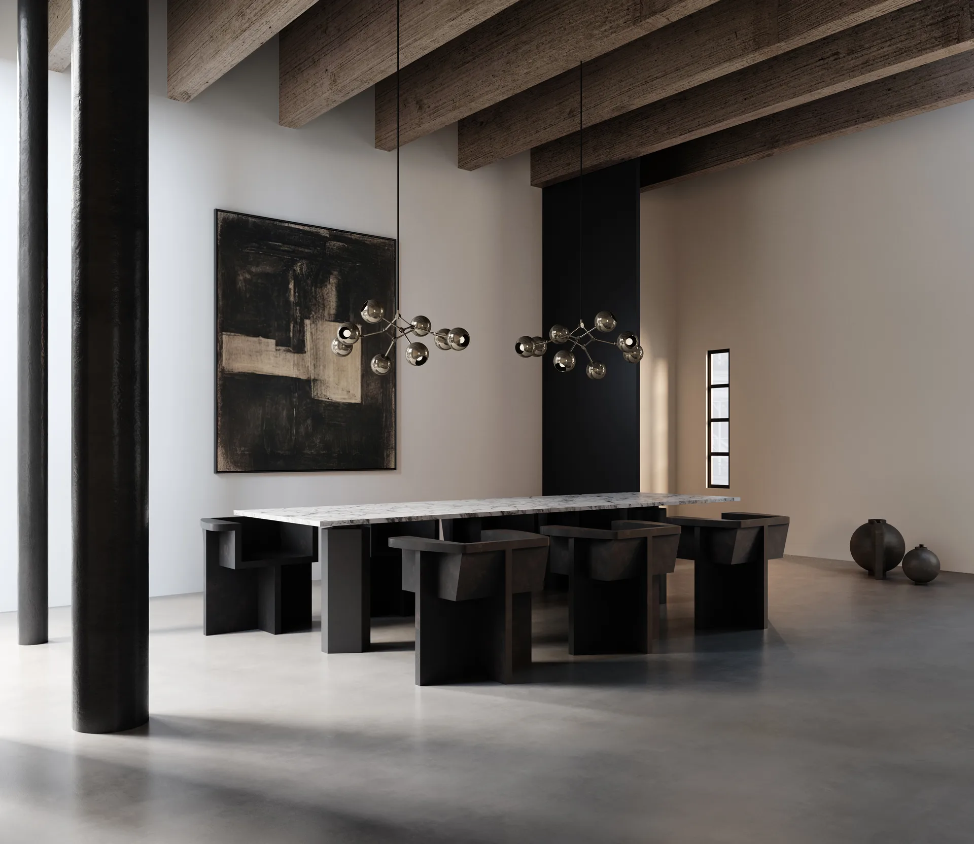 Drop Chandelier Globe lysekrone mini, Chrome 101 Copenhagen