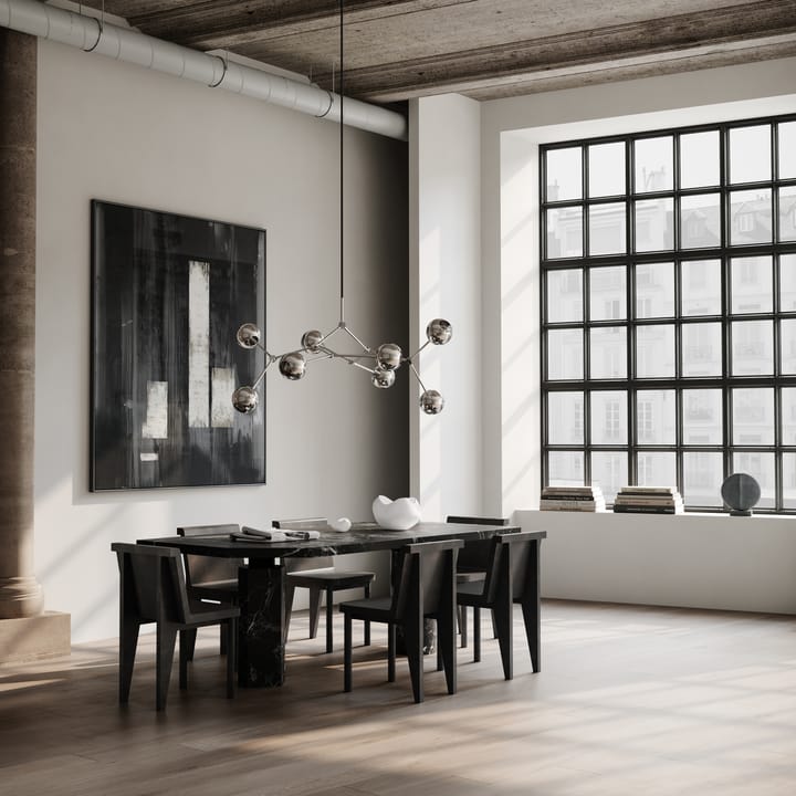 Drop Chandelier Globe takkrone, Chrome 101 Copenhagen