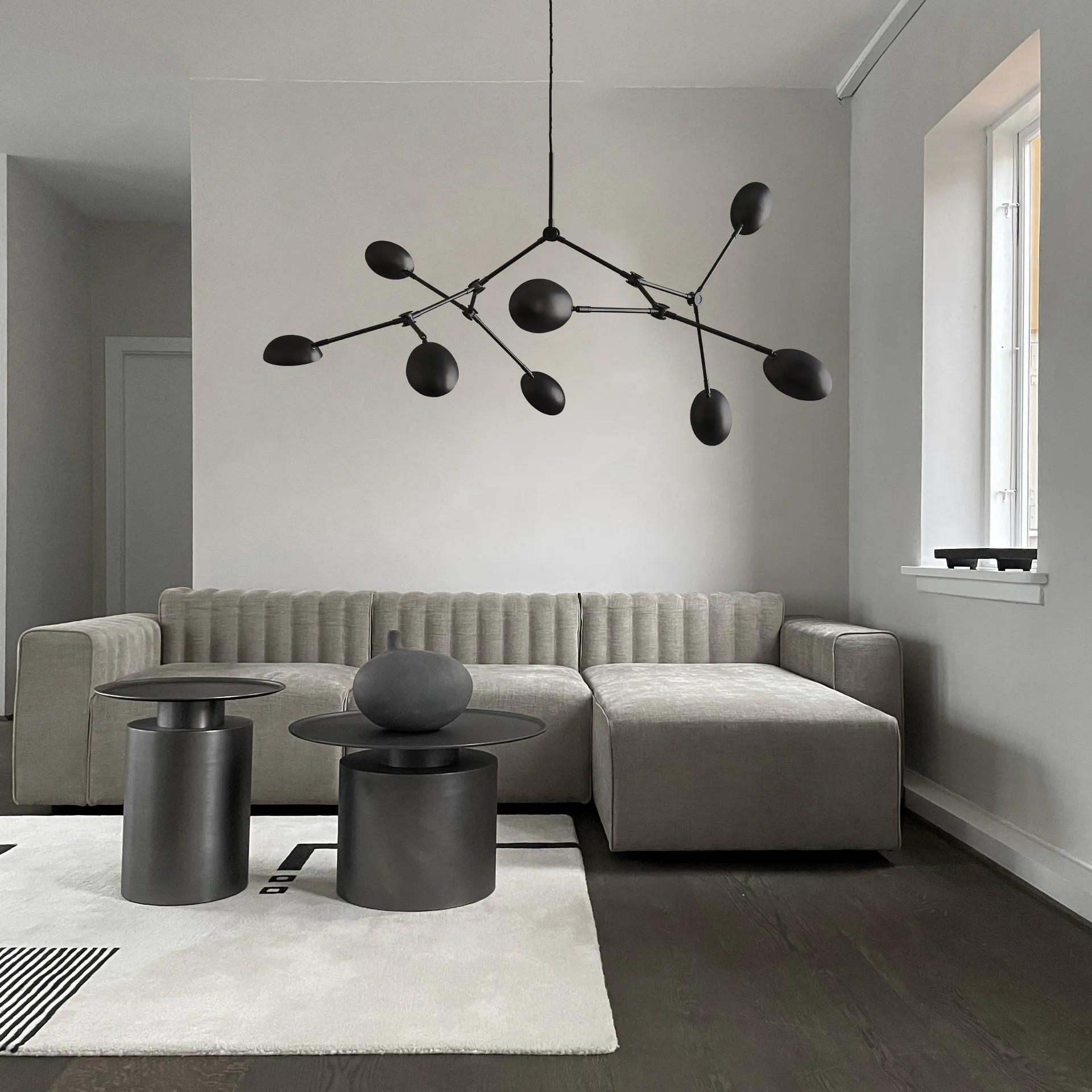 Drop Chandelier lysekrone, Burned black 101 Copenhagen