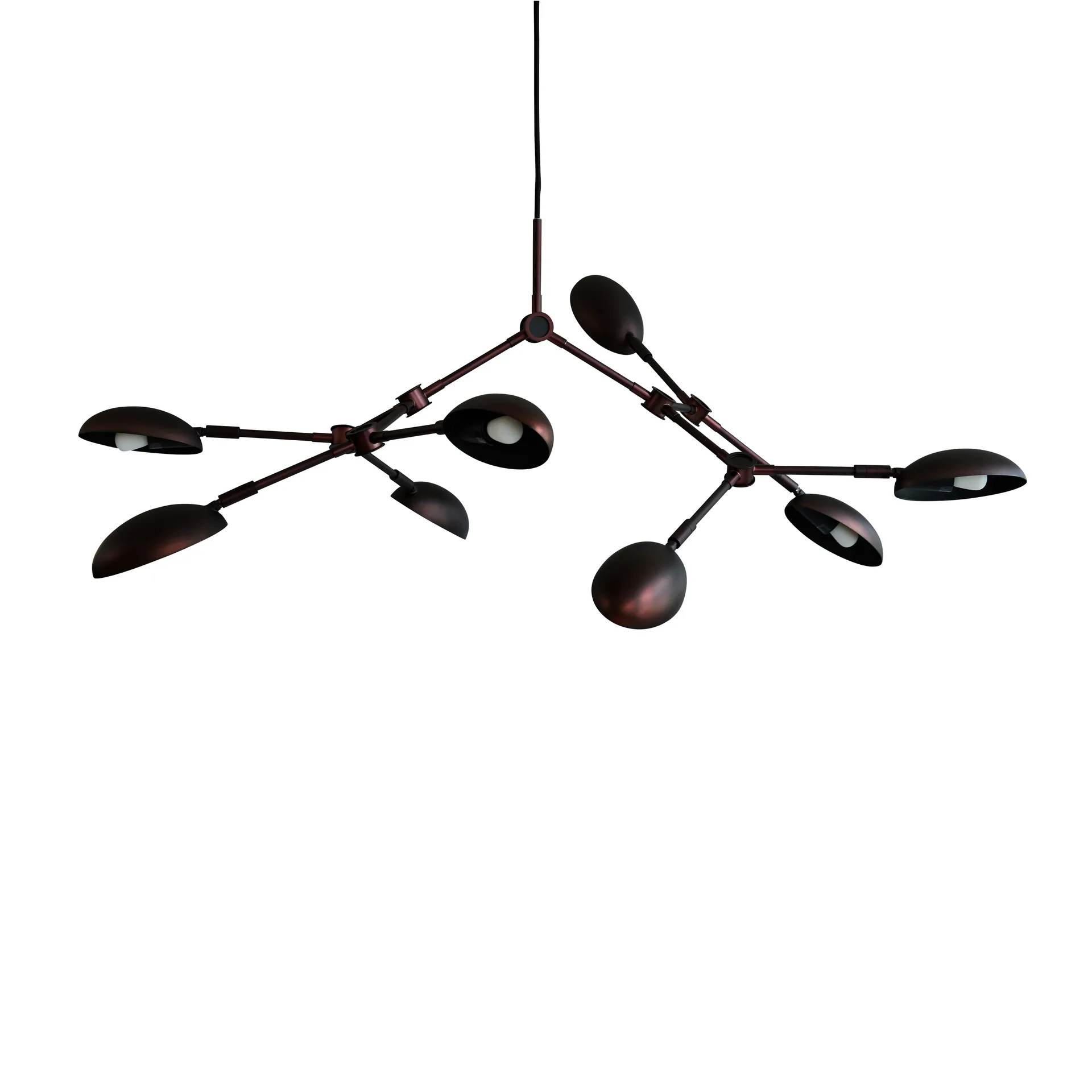 Drop Chandelier lysekrone mini, Burned black 101 Copenhagen