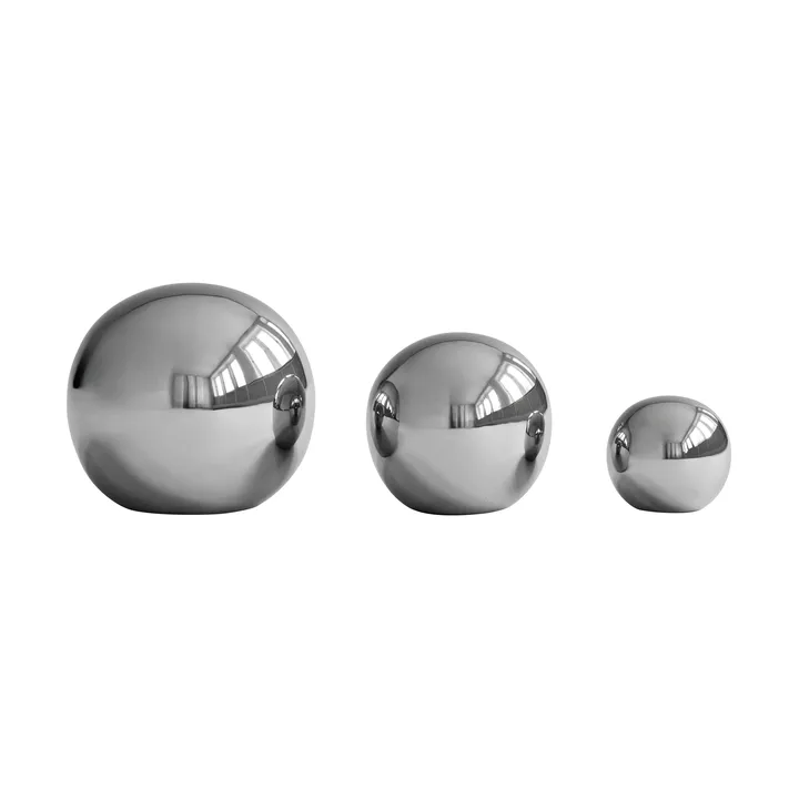 Gallery Balls dekorasjon 3 deler - Chrome - 101 Copenhagen