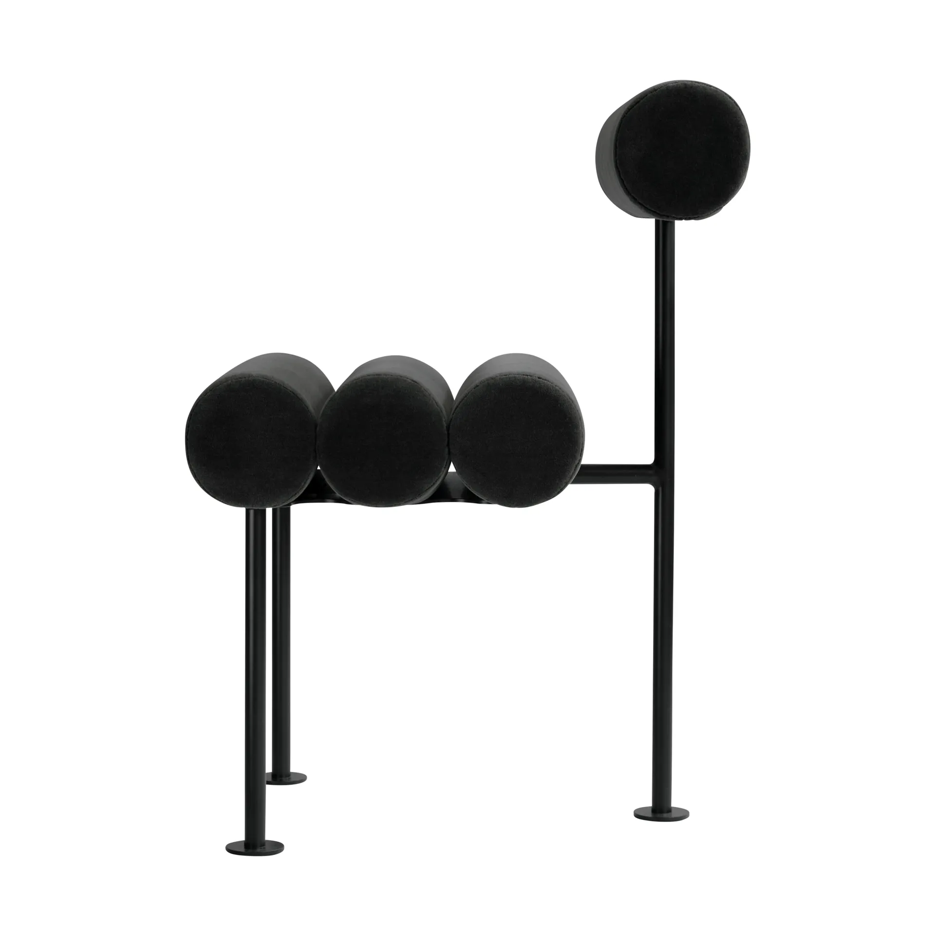 Hiro dining chair, Black frame-torv 101 Copenhagen