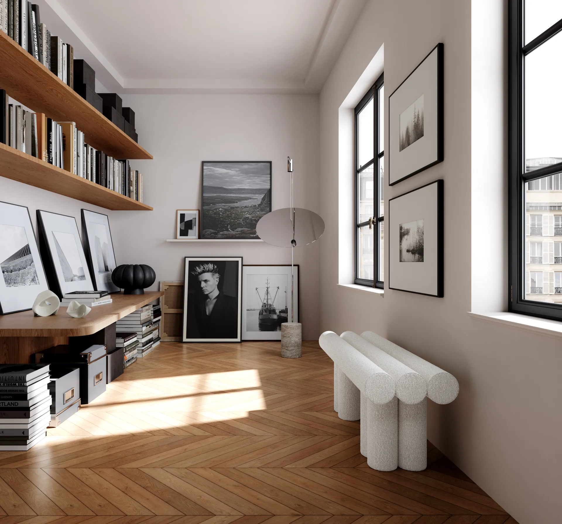 Hiro sittebenk, Off white 101 Copenhagen